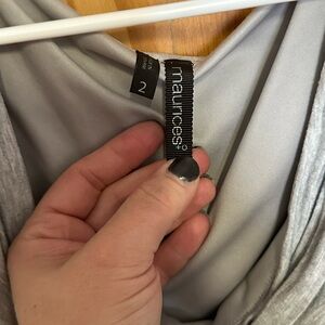 Maurices Light Gray Blouse